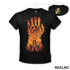 Fire - The Infinity Gauntlet - Thanos - Majica