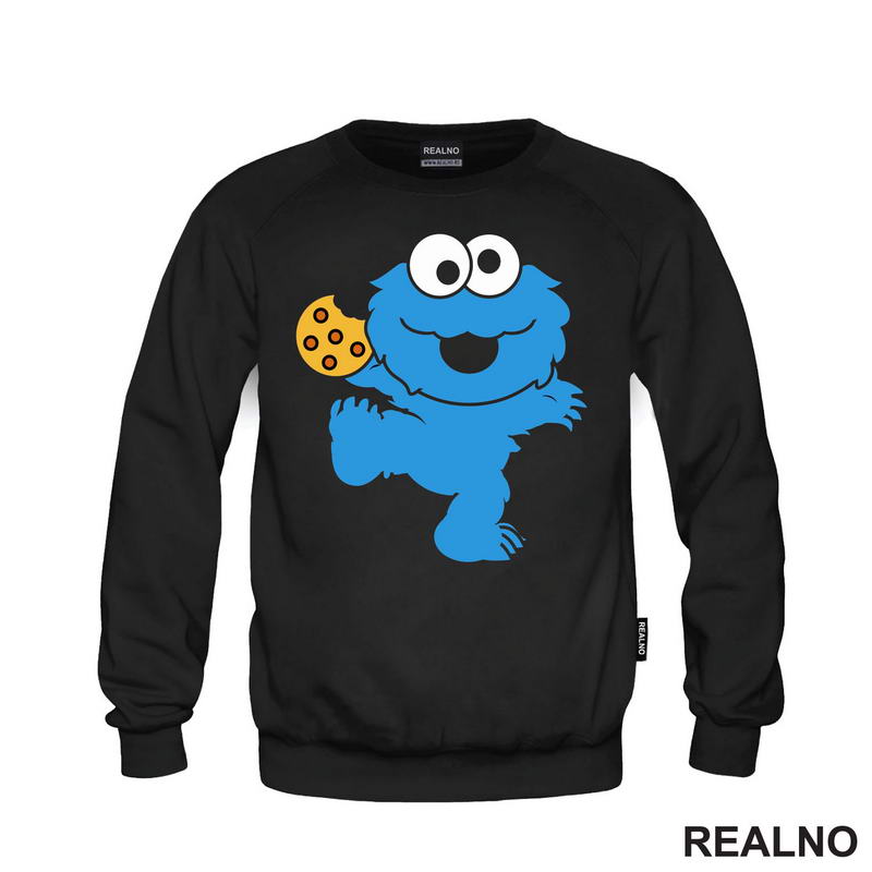 Cookie Monster - Holding A Cookie - Crtani Filmovi - Majica