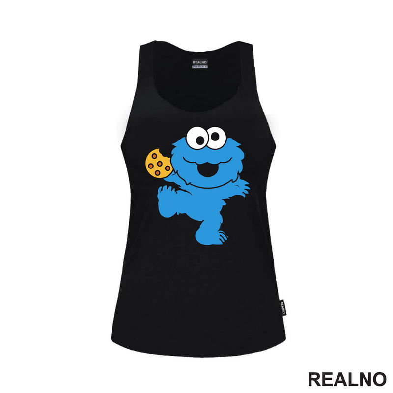 Cookie Monster - Holding A Cookie - Crtani Filmovi - Majica