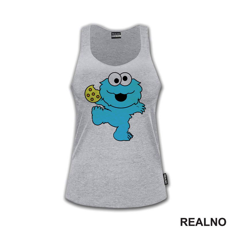 Cookie Monster - Holding A Cookie - Crtani Filmovi - Majica