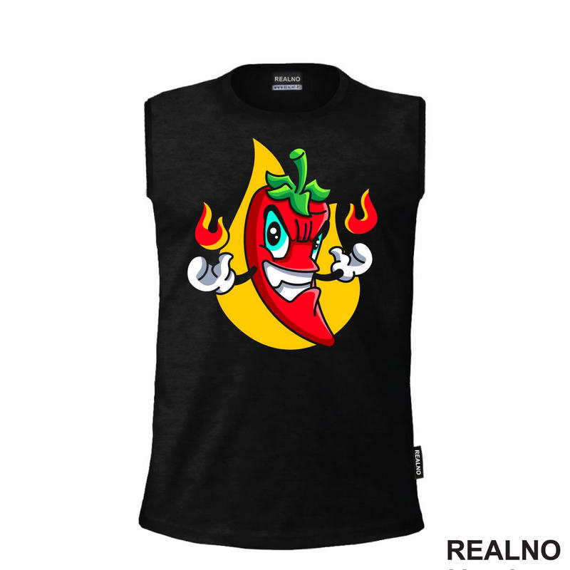 Ljuta Papirka Drži Vatru - Hot Pepper - Humor - Majica