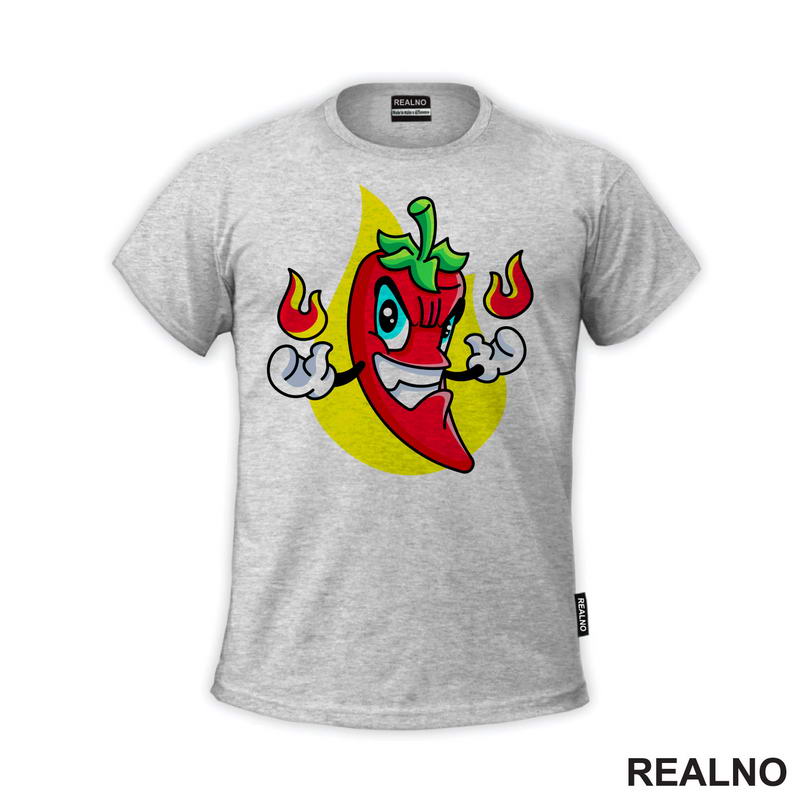 Ljuta Papirka Drži Vatru - Hot Pepper - Humor - Majica