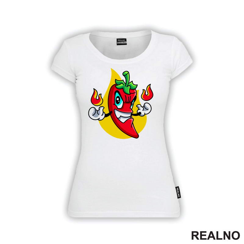 Ljuta Papirka Drži Vatru - Hot Pepper - Humor - Majica