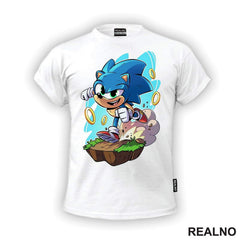 Drawing - Rings - Sonic - Majica