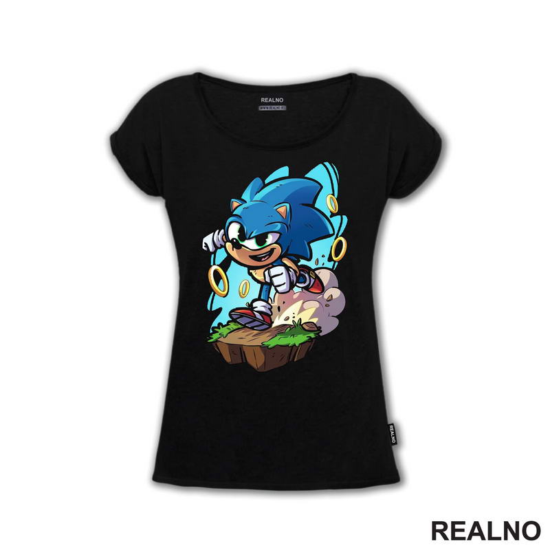 Drawing - Rings - Sonic - Majica