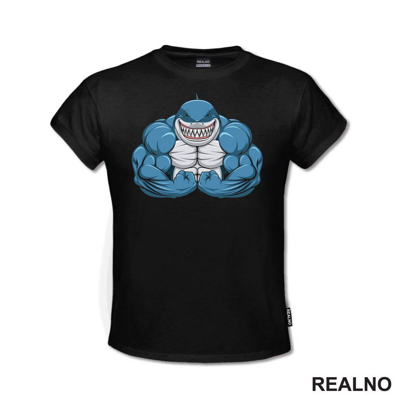Napucana Ajkula - Strong Shark - Trening - Majica