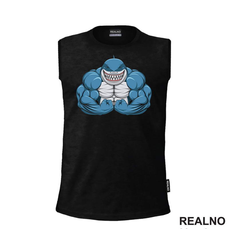 Napucana Ajkula - Strong Shark - Trening - Majica