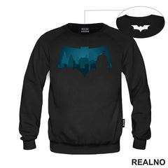 Blue Logo And Shadow - Batman - Majica