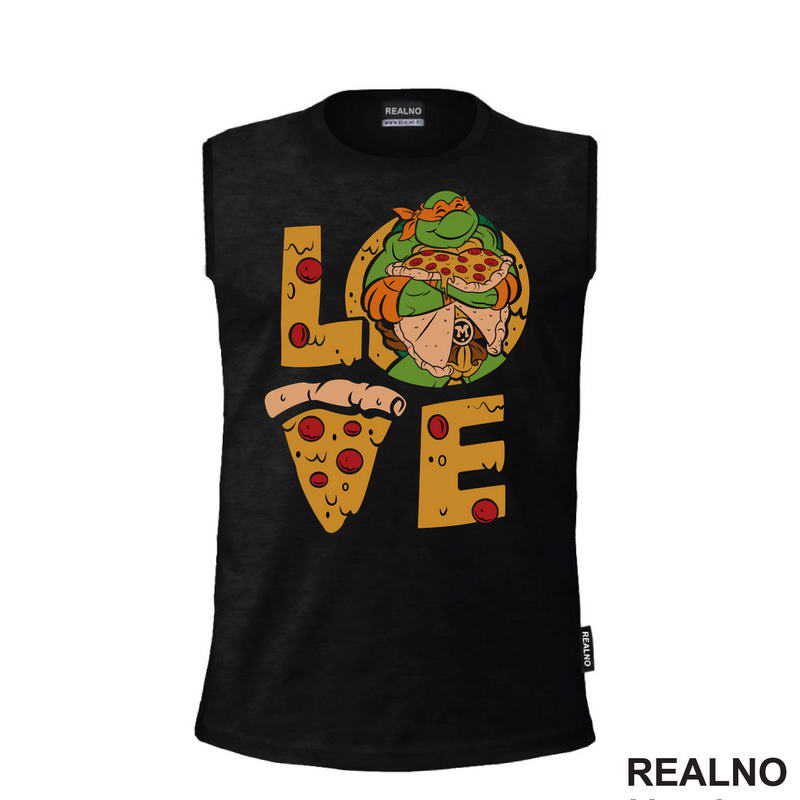 Pizza Love - Mike - Nindža Kornjače - Majica