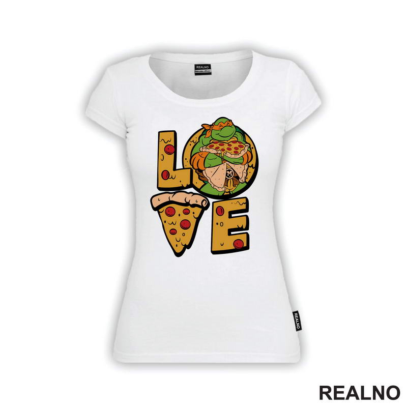 Pizza Love - Mike - Nindža Kornjače - Majica