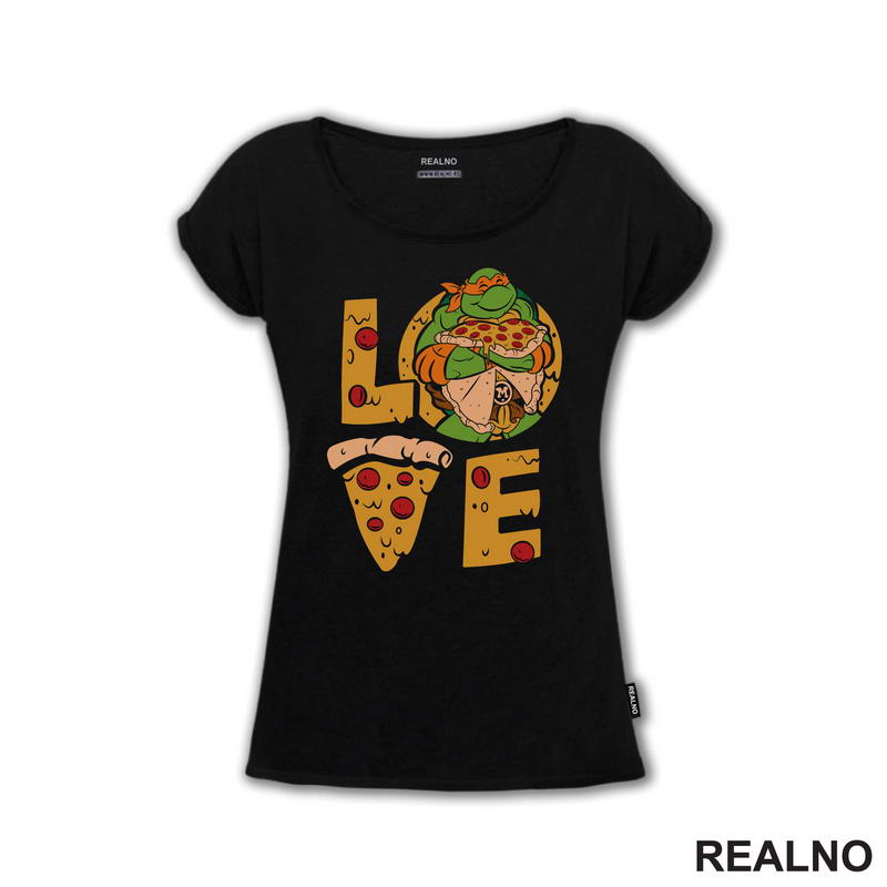 Pizza Love - Mike - Nindža Kornjače - Majica