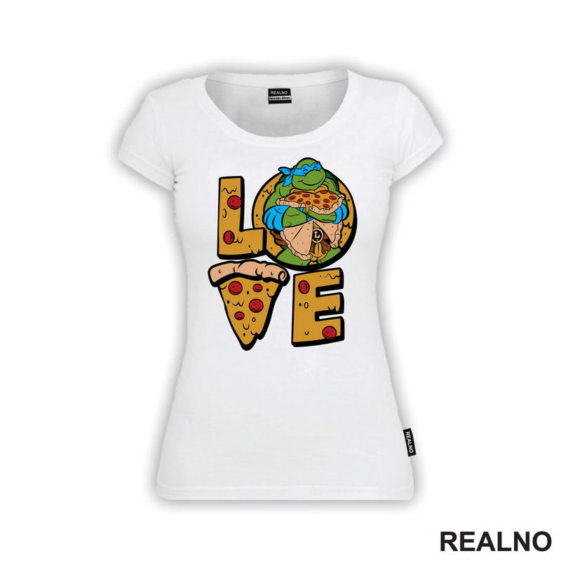 Pizza Love - Leo - Nindža Kornjače - Majica