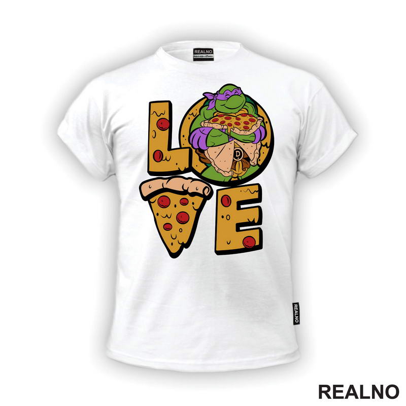 Pizza Love - Donatelo - Nindža Kornjače - Majica