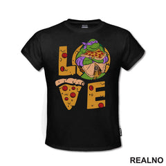 Pizza Love - Donatelo - Nindža Kornjače - Majica