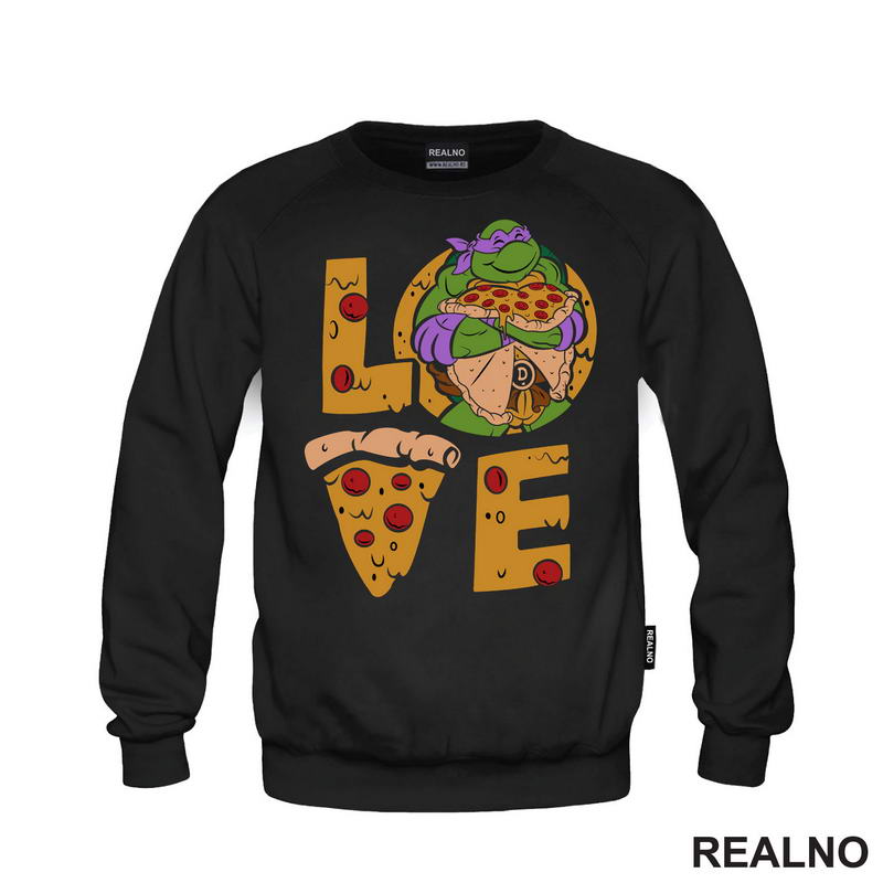 Pizza Love - Donatelo - Nindža Kornjače - Majica