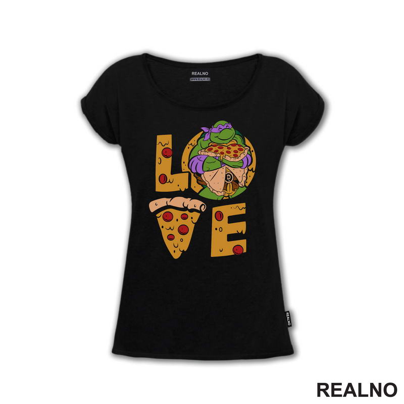 Pizza Love - Donatelo - Nindža Kornjače - Majica