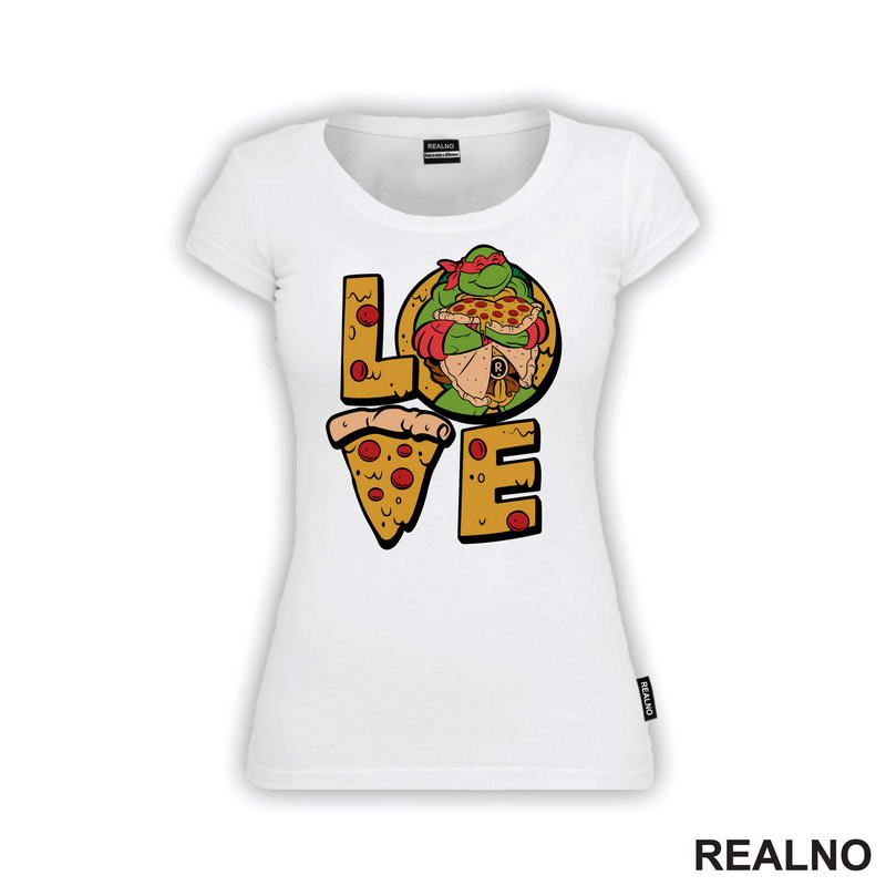 Pizza Love - Rafaelo - Nindža Kornjače - Majica