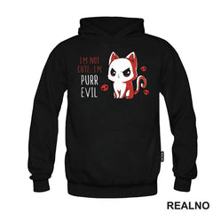 I'm Not Cute, I'm Purr Evil - Mačke - Cat - Majica