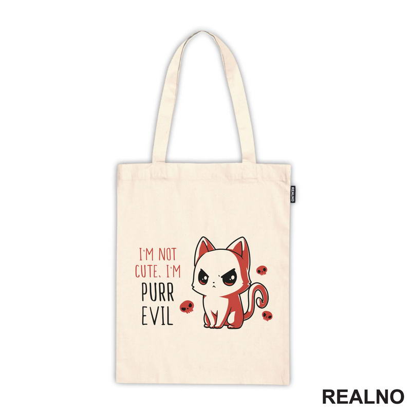 I'm Not Cute, I'm Purr Evil - Mačke - Cat - Majica