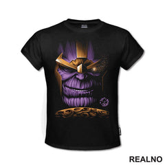 Face And Golden Planet - Thanos - Majica