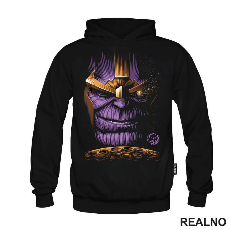 Face And Golden Planet - Thanos - Majica