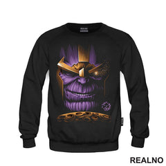 Face And Golden Planet - Thanos - Majica