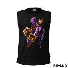 Hand And Golden Planet - Thanos - Majica