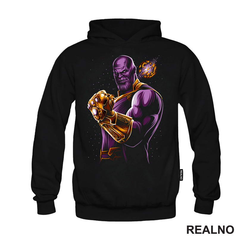 Hand And Golden Planet - Thanos - Majica