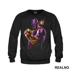 Hand And Golden Planet - Thanos - Majica