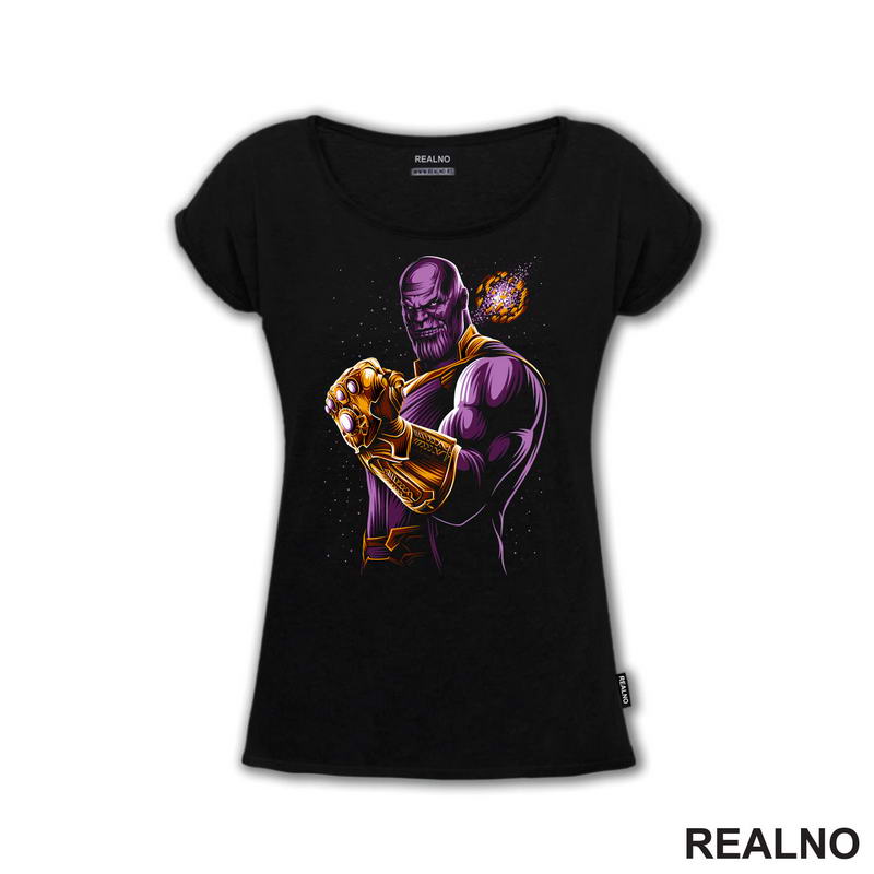 Hand And Golden Planet - Thanos - Majica