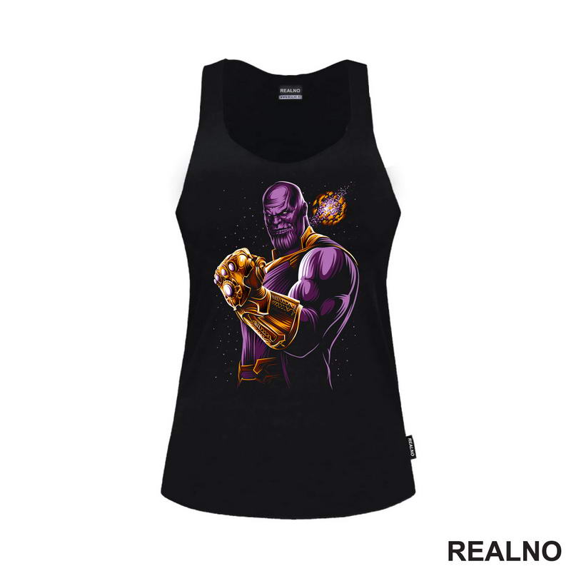 Hand And Golden Planet - Thanos - Majica
