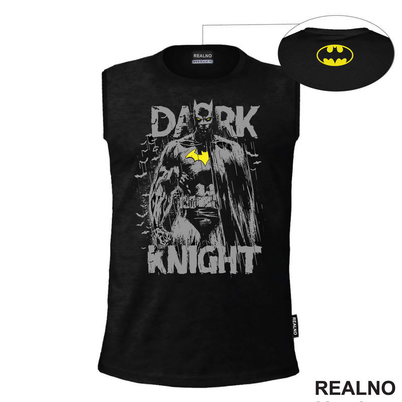 Grey Dark Knight - Batman - Majica