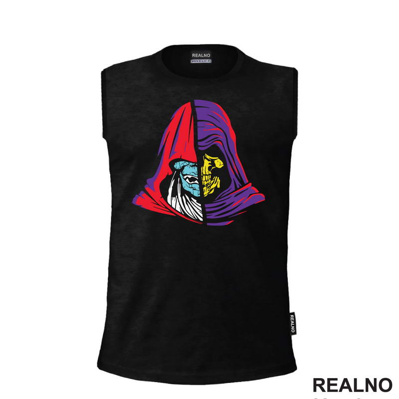 Half Mumm-Ra Half Skeletor - Masters of the Universe - Majica