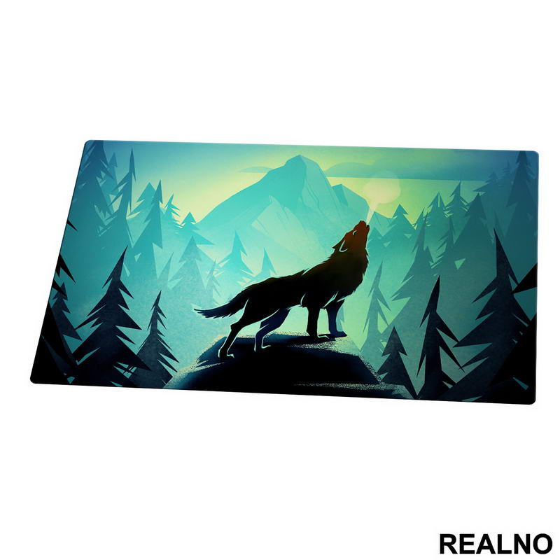 Wolf Howling On The Mountain - Vuk - Životinje - Podmetač za sto