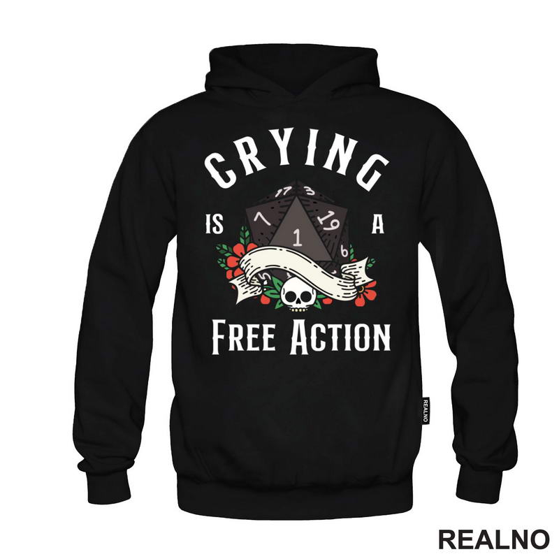 Crying Is A Free Action - D&D - Dungeons And Dragons - Majica