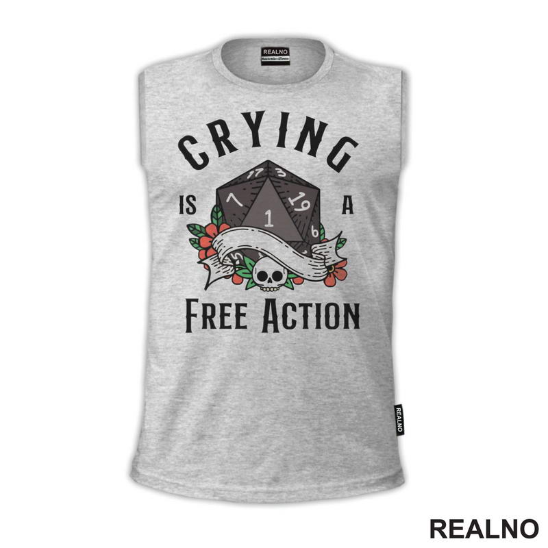 Crying Is A Free Action - D&D - Dungeons And Dragons - Majica