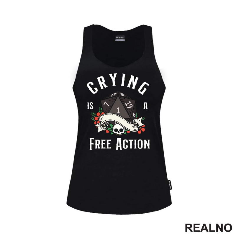 Crying Is A Free Action - D&D - Dungeons And Dragons - Majica