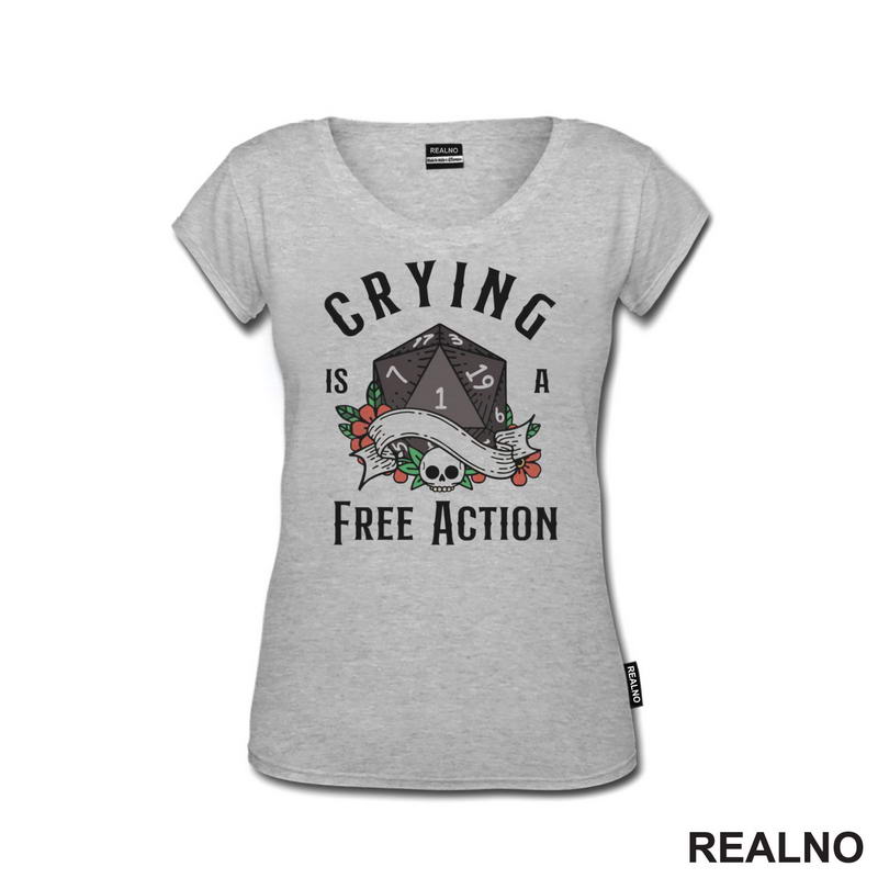 Crying Is A Free Action - D&D - Dungeons And Dragons - Majica