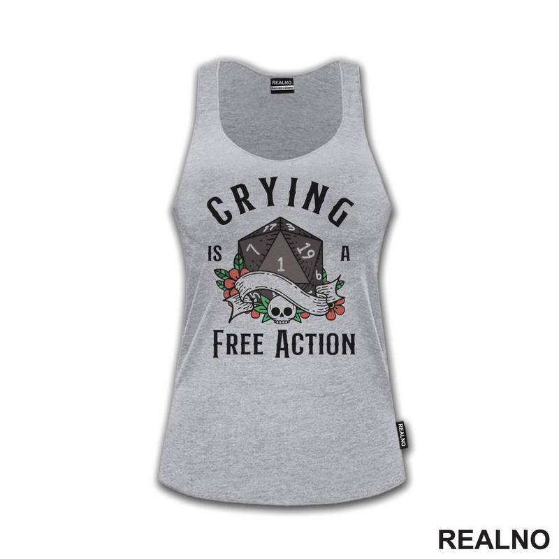 Crying Is A Free Action - D&D - Dungeons And Dragons - Majica