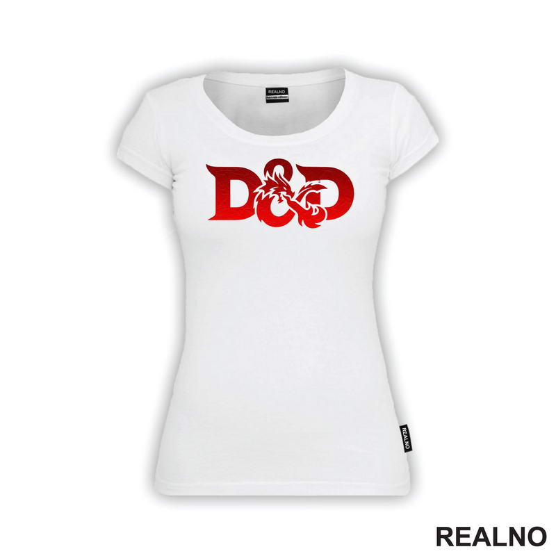 Red Logo - Spitting Fire - D&D - Dungeons And Dragons - Majica
