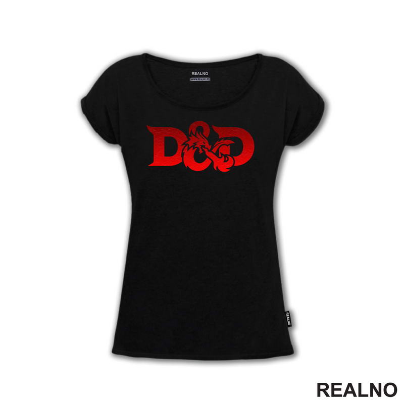 Red Logo - Spitting Fire - D&D - Dungeons And Dragons - Majica