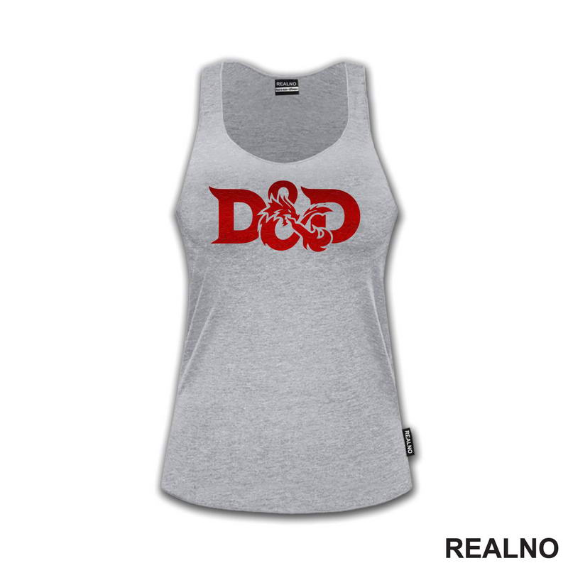 Red Logo - Spitting Fire - D&D - Dungeons And Dragons - Majica