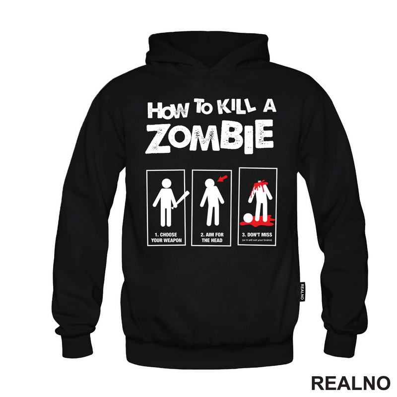 How To Kill A Zombie - Humor - Majica