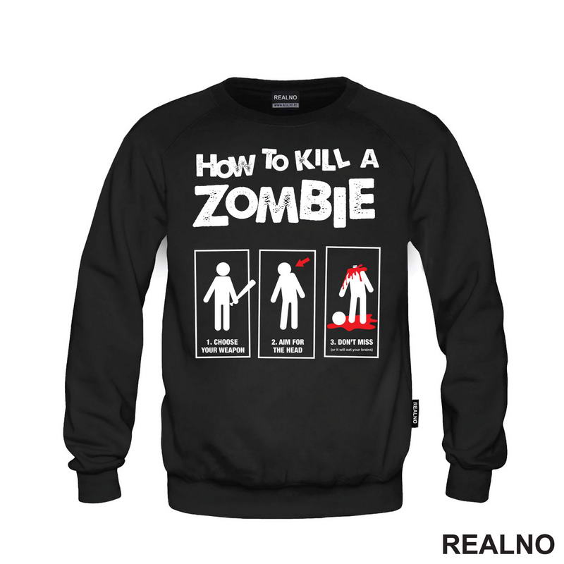 How To Kill A Zombie - Humor - Majica