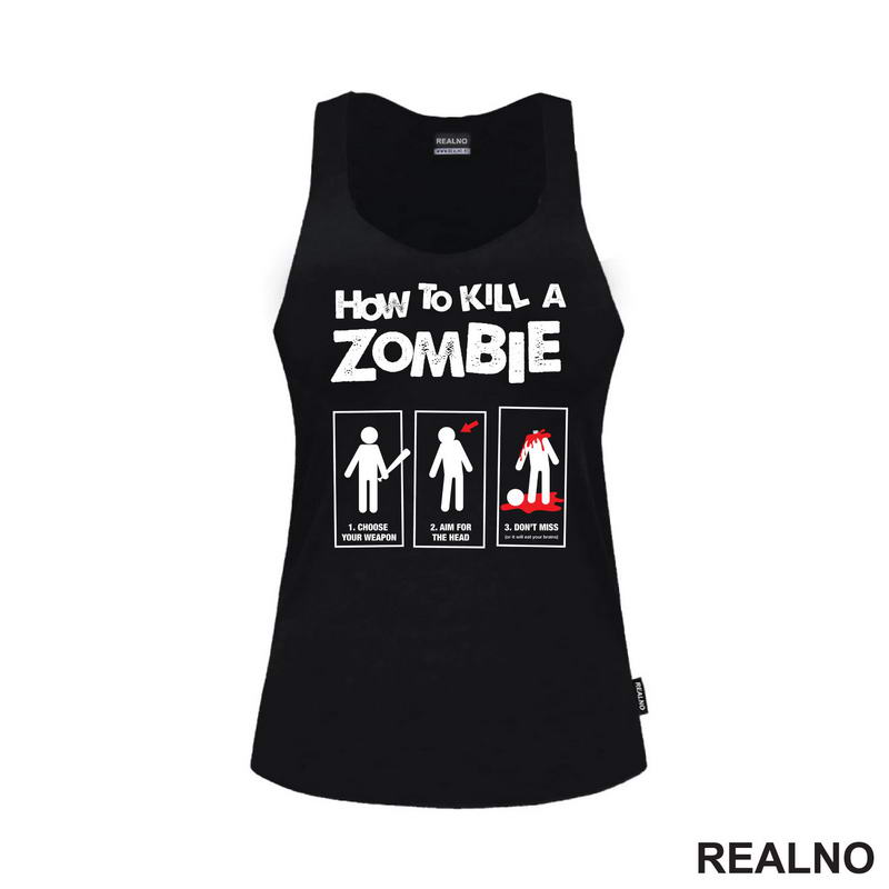 How To Kill A Zombie - Humor - Majica