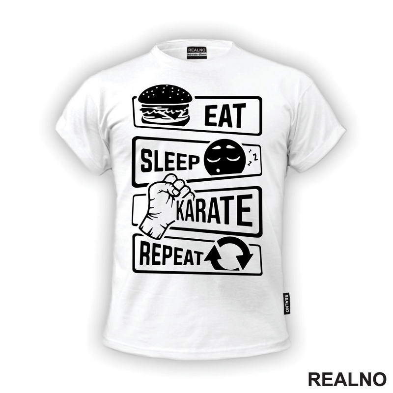 Eat, Sleep, Karate, Repeat - Majica