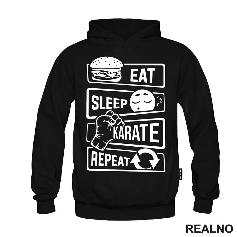 Eat, Sleep, Karate, Repeat - Majica