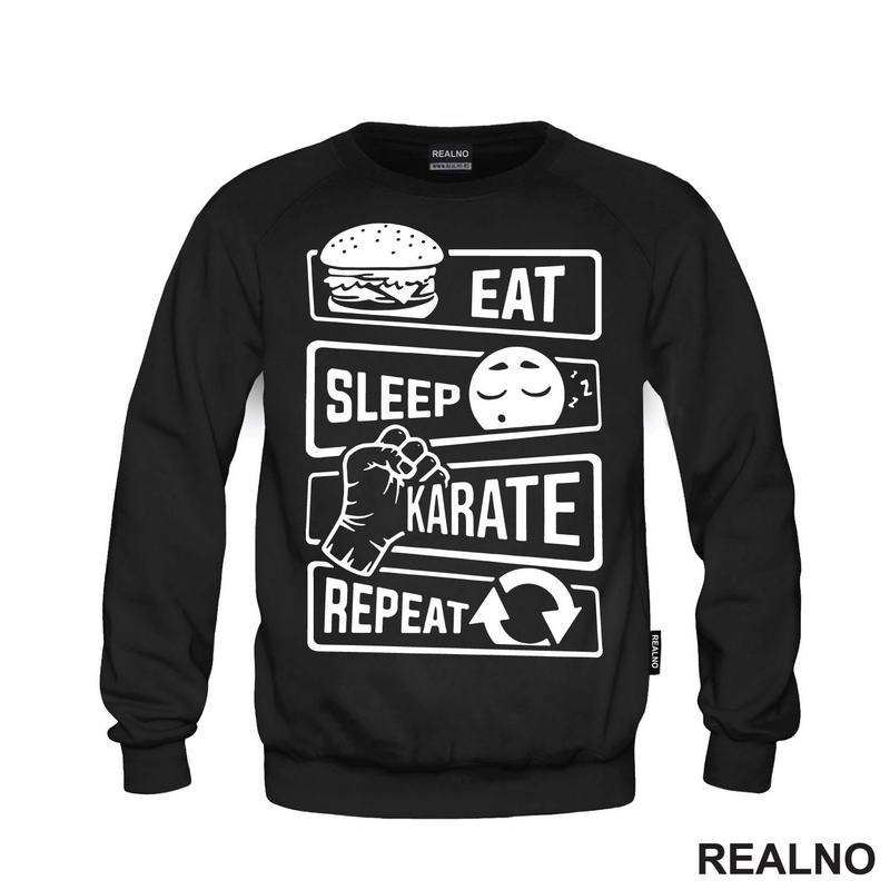 Eat, Sleep, Karate, Repeat - Majica