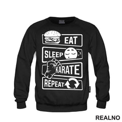 Eat, Sleep, Karate, Repeat - Majica