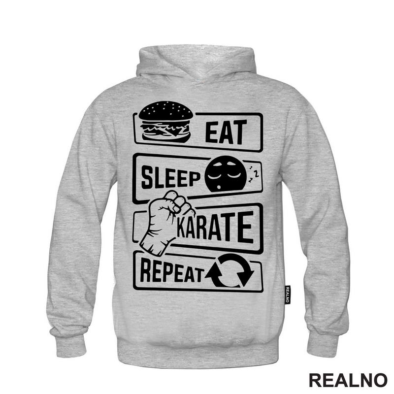 Eat, Sleep, Karate, Repeat - Majica